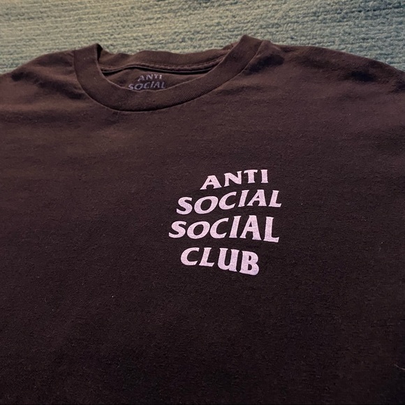 Anti Social Social Club KKoch Black Tee Large - Picture 3 of 4